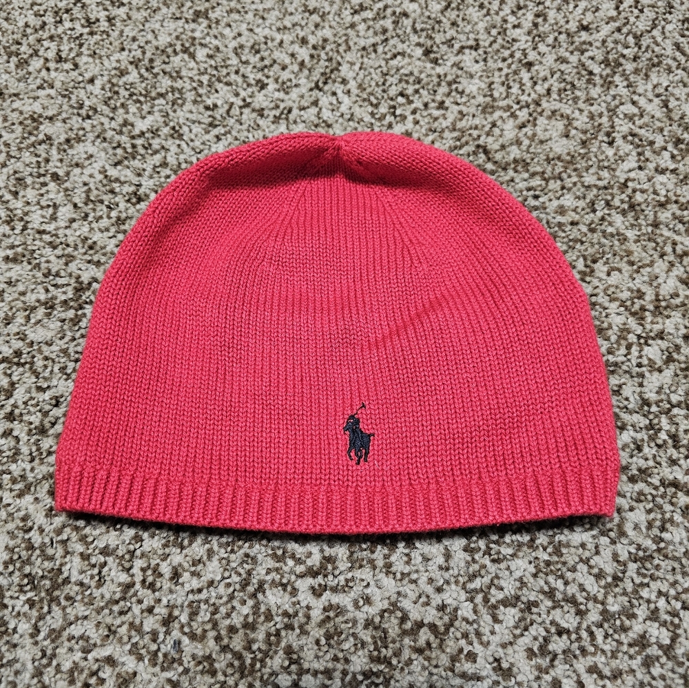 Polo Fleece Lined Beanie| Red | New Without Tags|